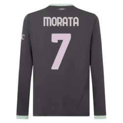 AC Milan Voetbalshirt Alvaro Morata #7 2024-25 Thirdtenue Heren Lange Mouw